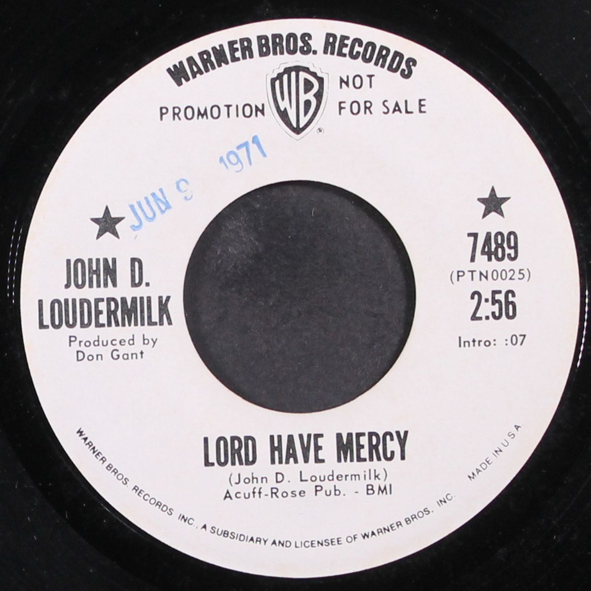 lord have mercy / when i was nine by JOHN D. LOUDERMILK