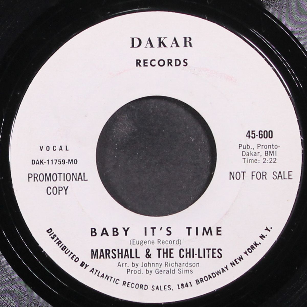 price of love / baby it's time by MARSHALL & CHI-LITES