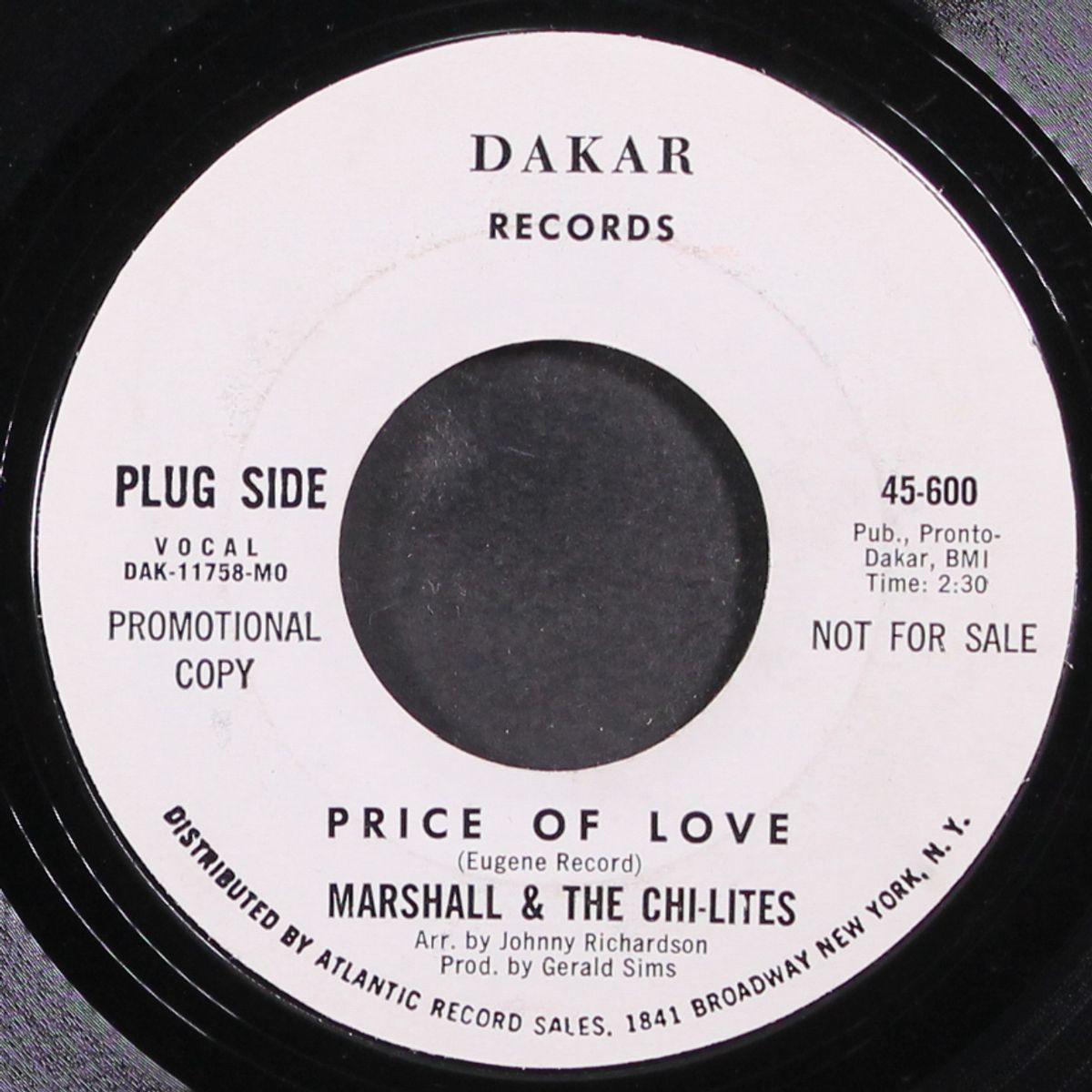 price of love / baby it's time by MARSHALL & CHI-LITES