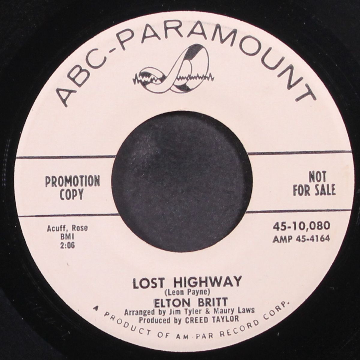 a convict & a rose / lost highway by ELTON BRITT