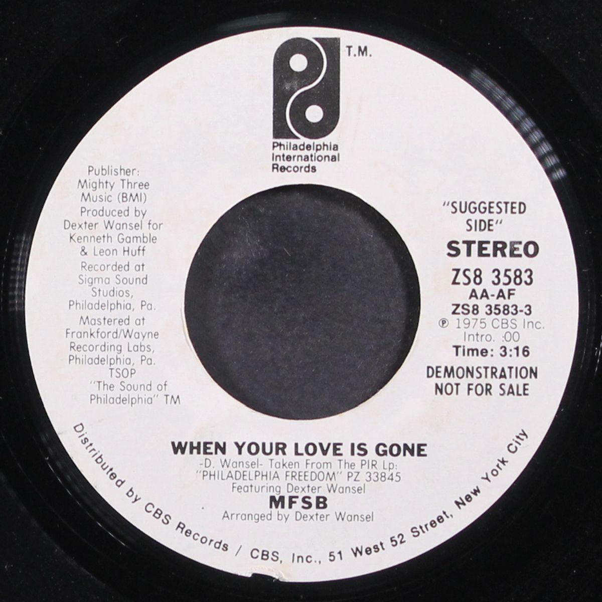 when your love is gone by MFSB