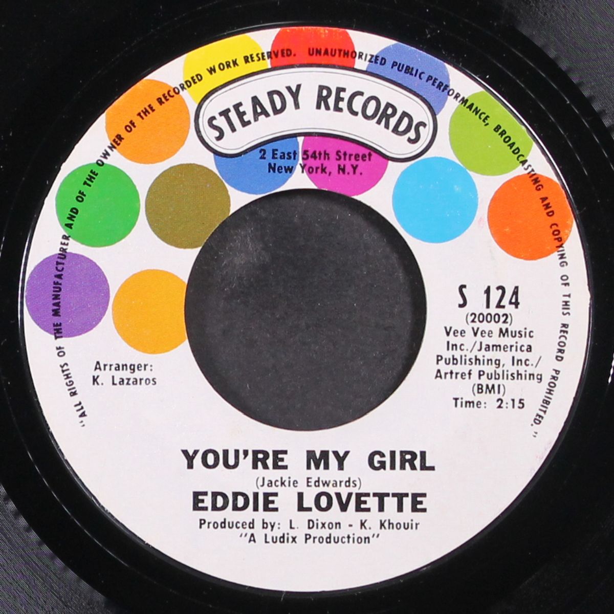 you're my girl / too experienced by EDDIE LOVETTE