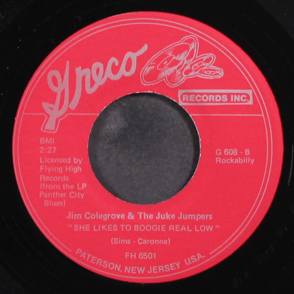 ubangi stomp / she likes to boogie real low by JIM COLEGROVE & JUKE JUMPERS