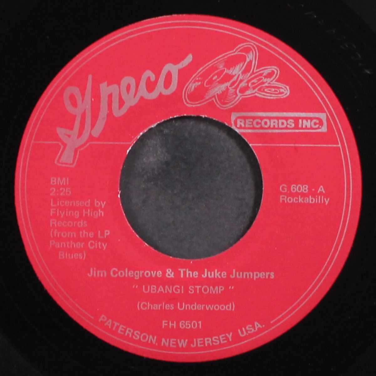 ubangi stomp / she likes to boogie real low by JIM COLEGROVE & JUKE JUMPERS