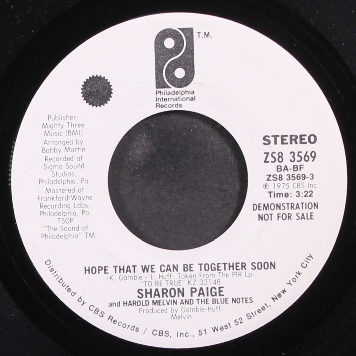 hope that we can be together soon by SHARON PAIGE WITH HAROLD MELVIN & BLUE NOTES