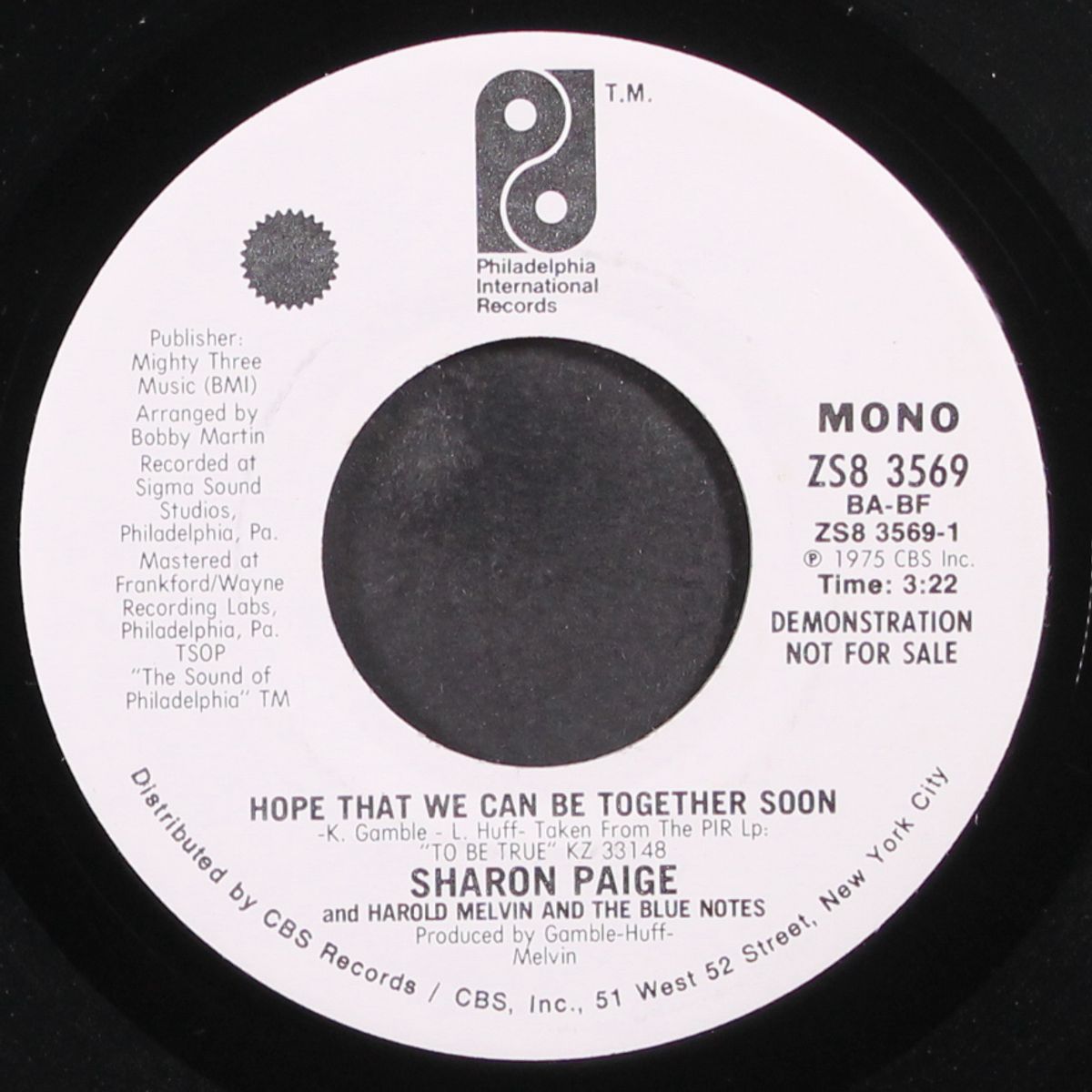 hope that we can be together soon by SHARON PAIGE WITH HAROLD MELVIN & BLUE NOTES