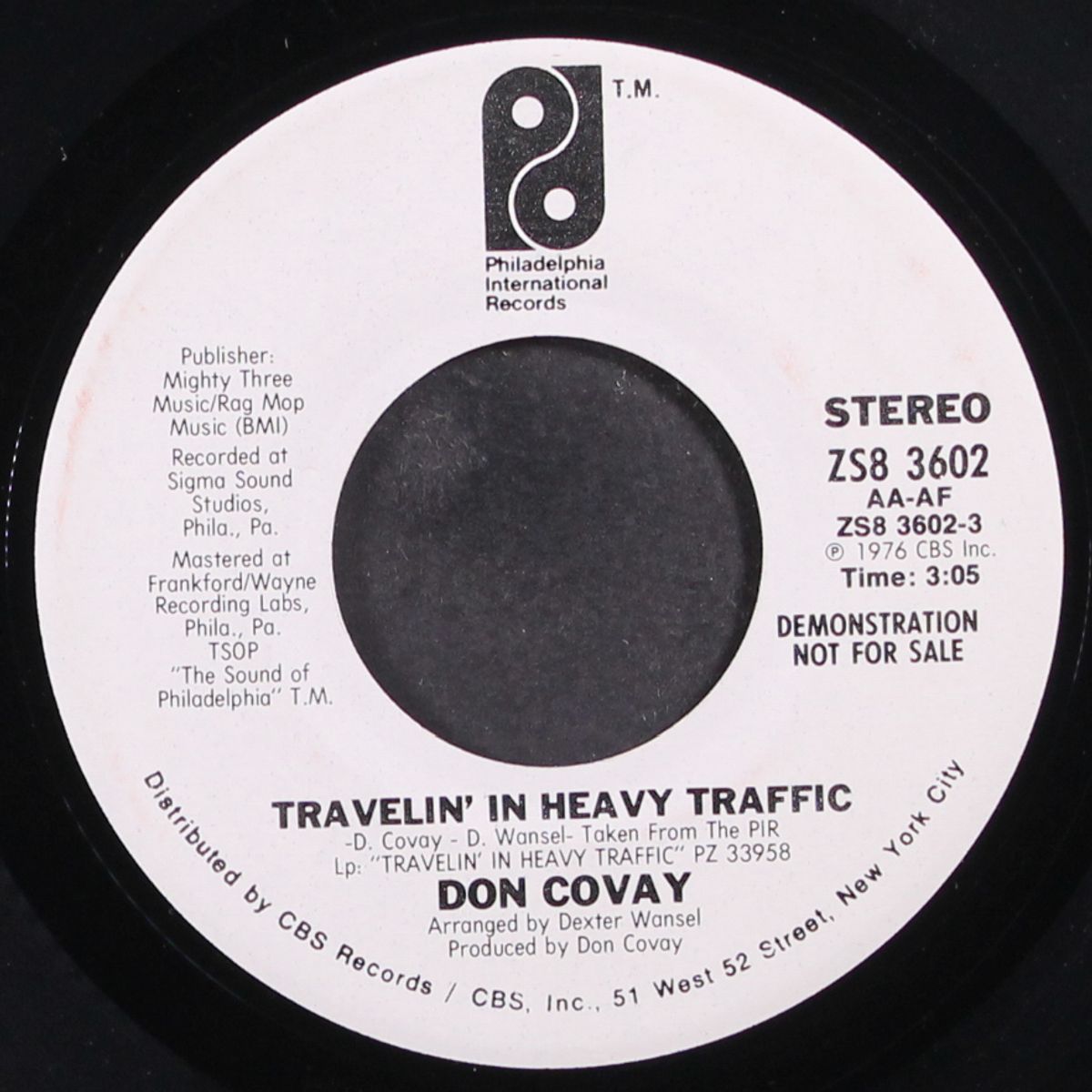 travelin' in heavy traffic / once you had it by DON COVAY