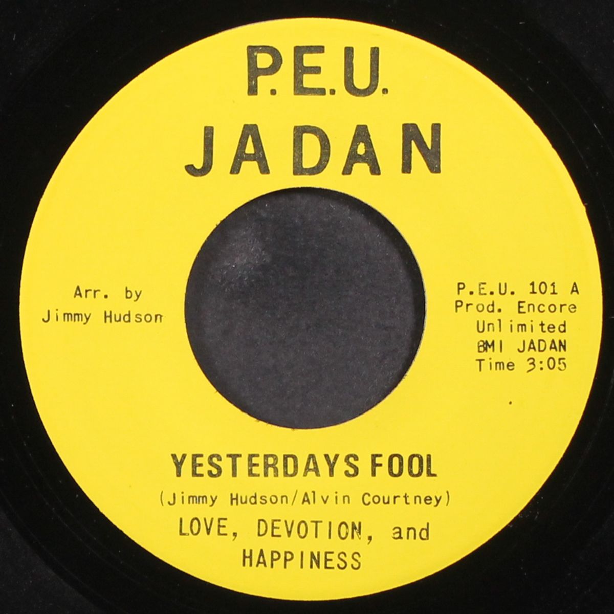 yesterdays fool / joy sweet joy by LOVE DEVOTION & HAPPINESS