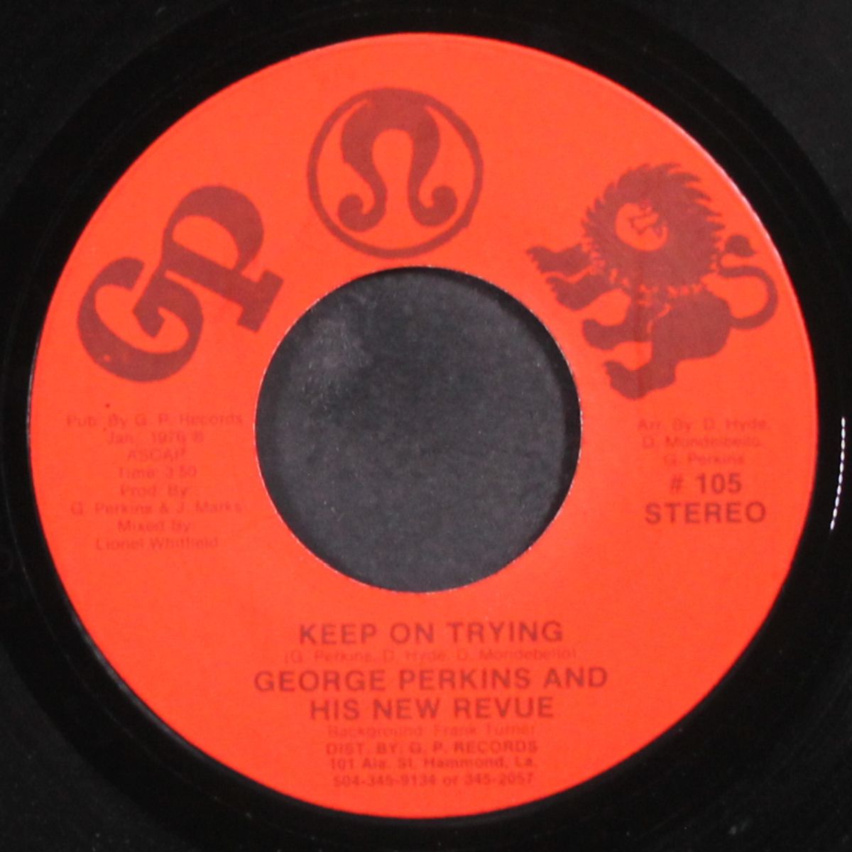 what the deal is / keep on trying by GEORGE PERKINS