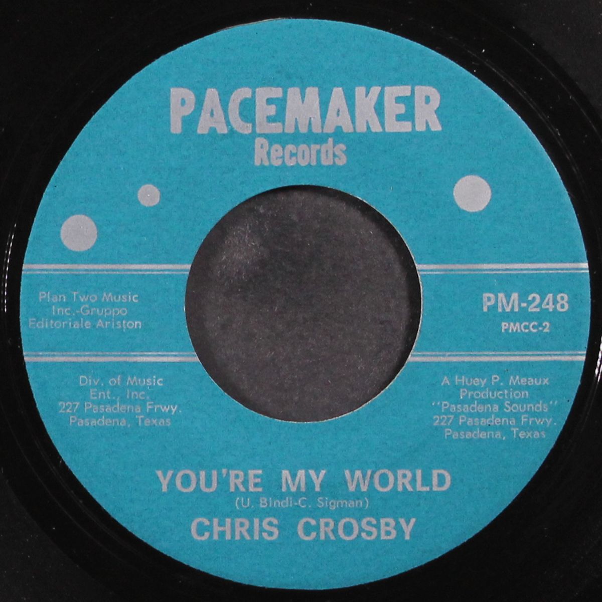 i can make the raindrops fall / you're my world by CHRIS CROSBY