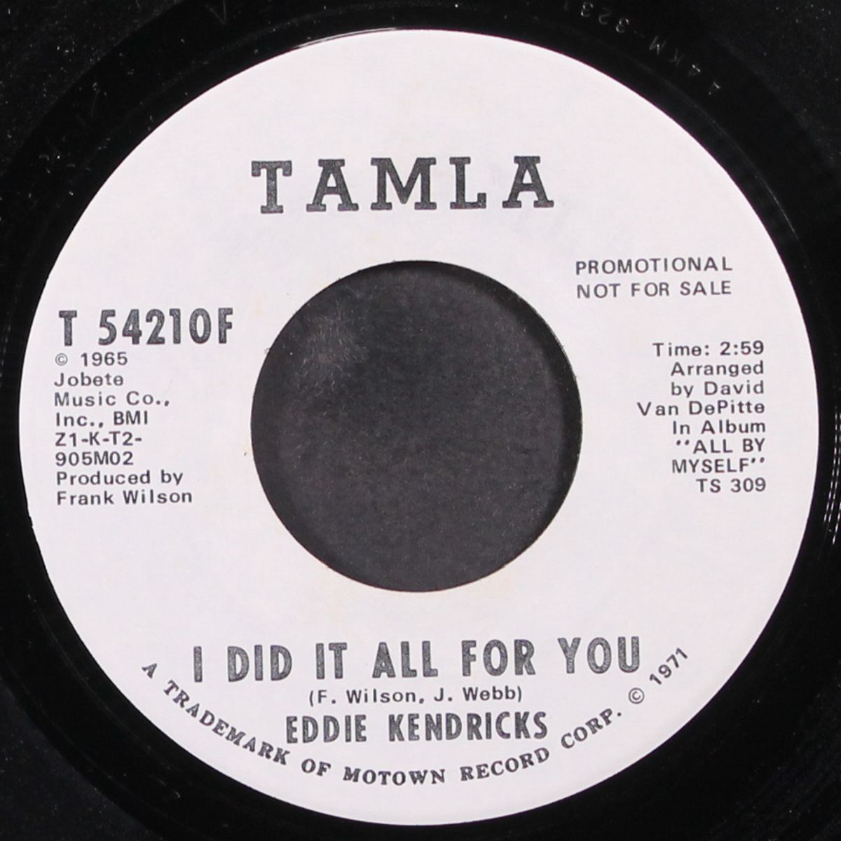 i did it all for you / same by EDDIE KENDRICKS