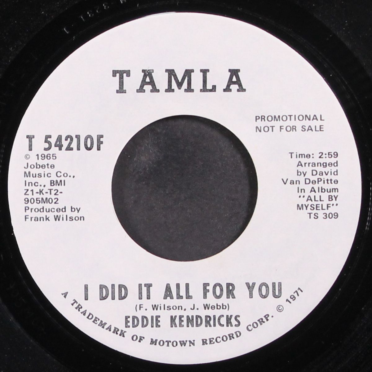 i did it all for you / same by EDDIE KENDRICKS