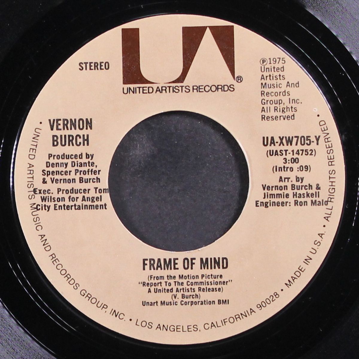 frame of mind / loving you gets better with time by VERNON BURCH