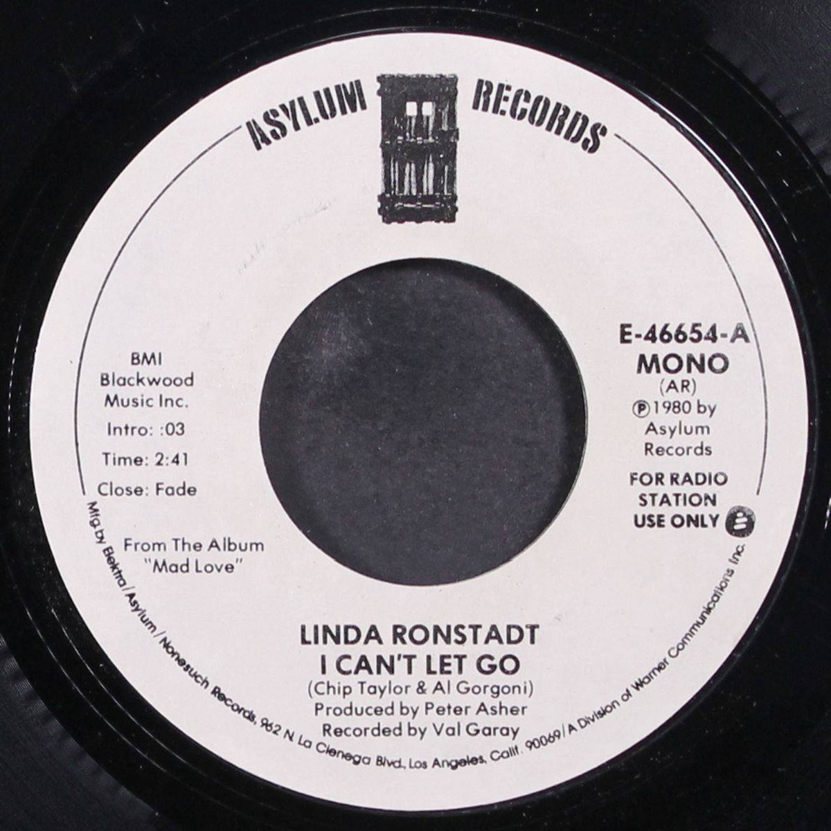 i can't let go / mono by LINDA RONSTADT