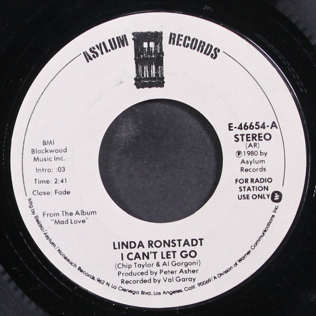 i can't let go / mono by LINDA RONSTADT