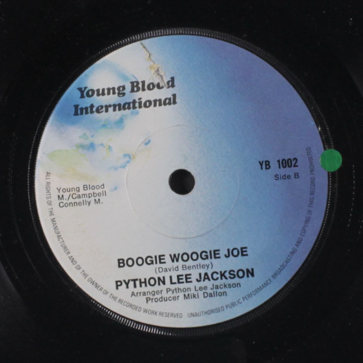 in a broken dream / boogie woogie joe by PYTHON LEE JACKSON
