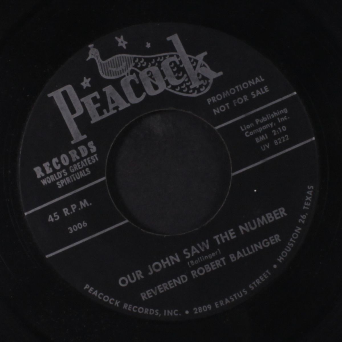 oil in your vessel / our john saw the number by REV. ROBERT BALLINGER