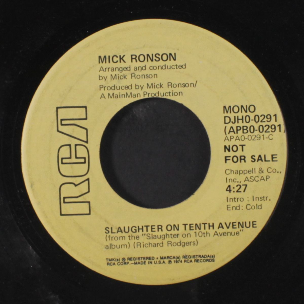 slaughter on 10th avenue / mono by MICK RONSON