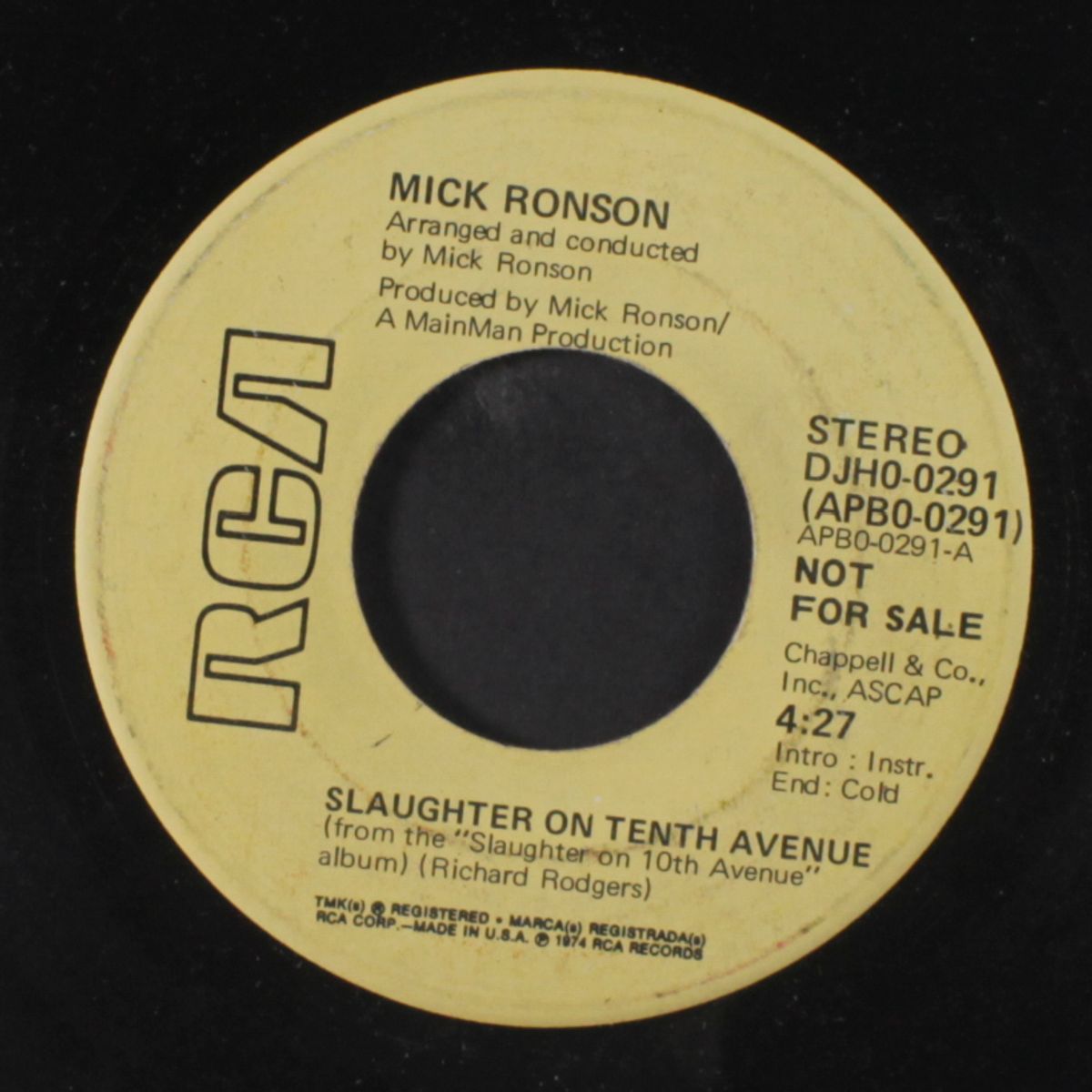 slaughter on 10th avenue / mono by MICK RONSON
