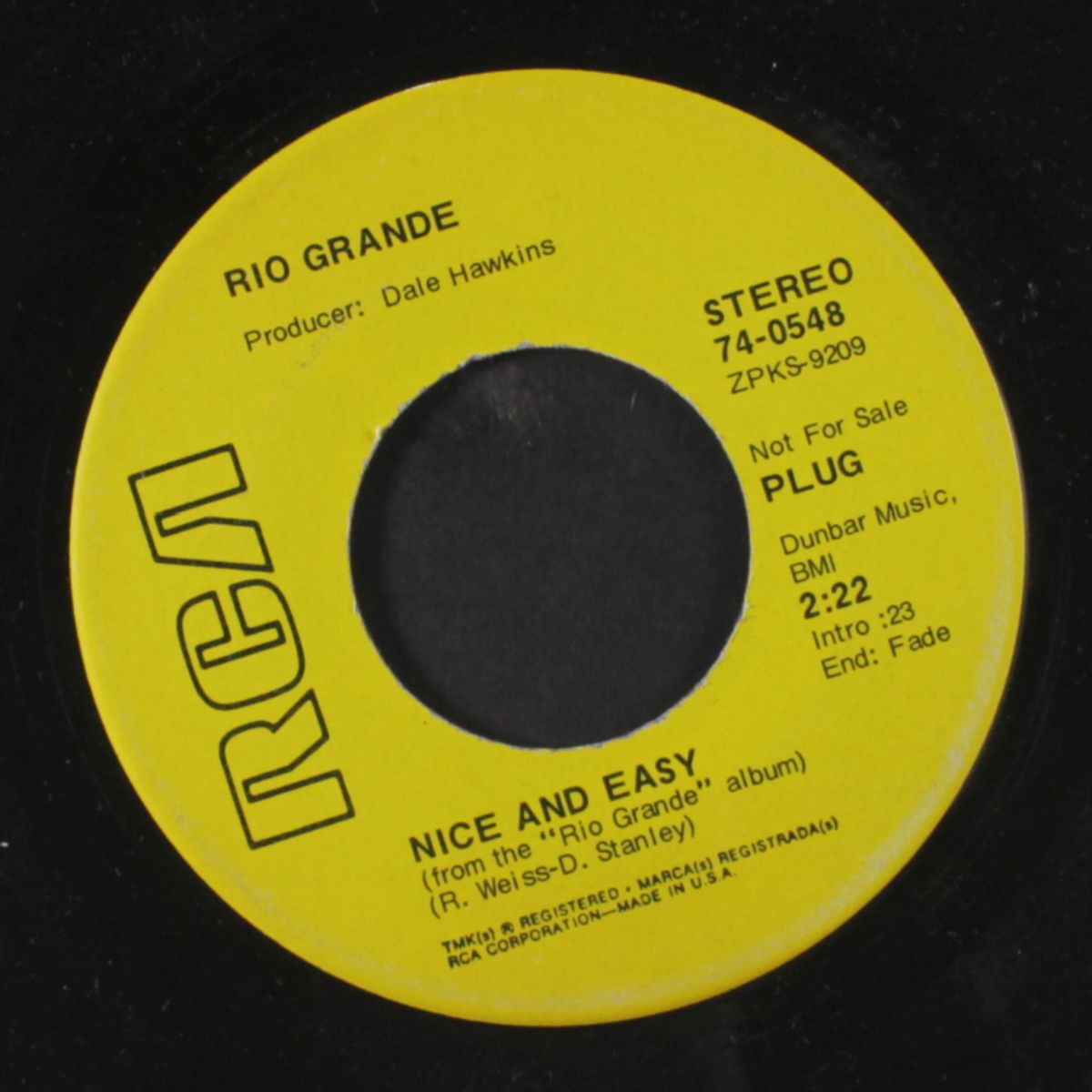 nice and easy / wish i could see you again by RIO GRANDE