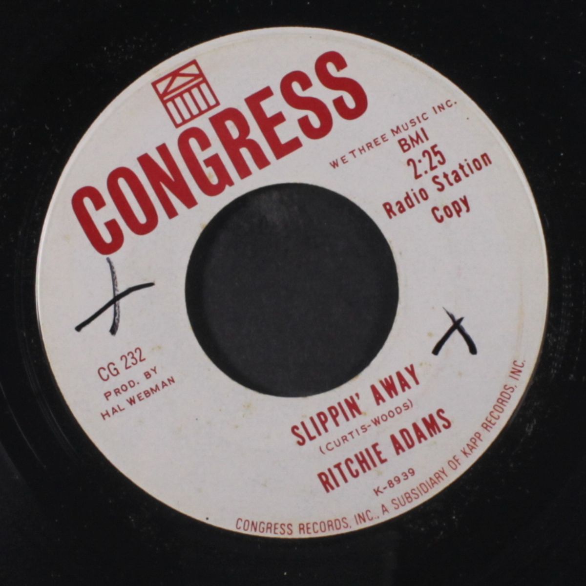 slippin' away / what am i by RITCHIE ADAMS