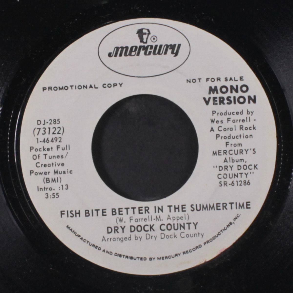 fish bite better in the summertime / mono by DRY DOCK COUNTY