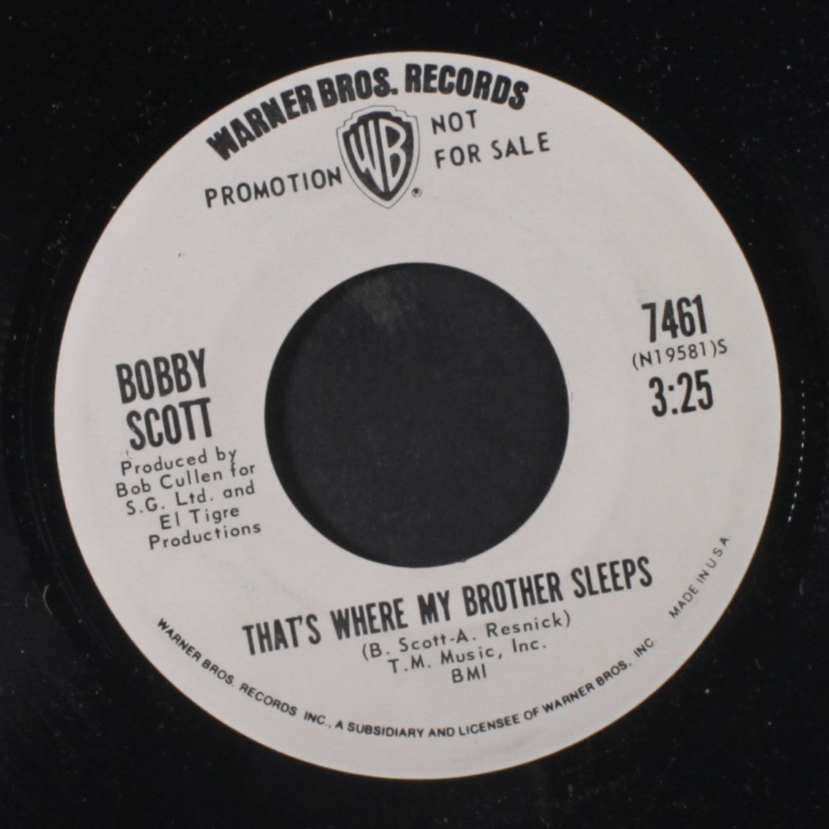 a man can't have everything / that's where my brother sleeps by BOBBY SCOTT