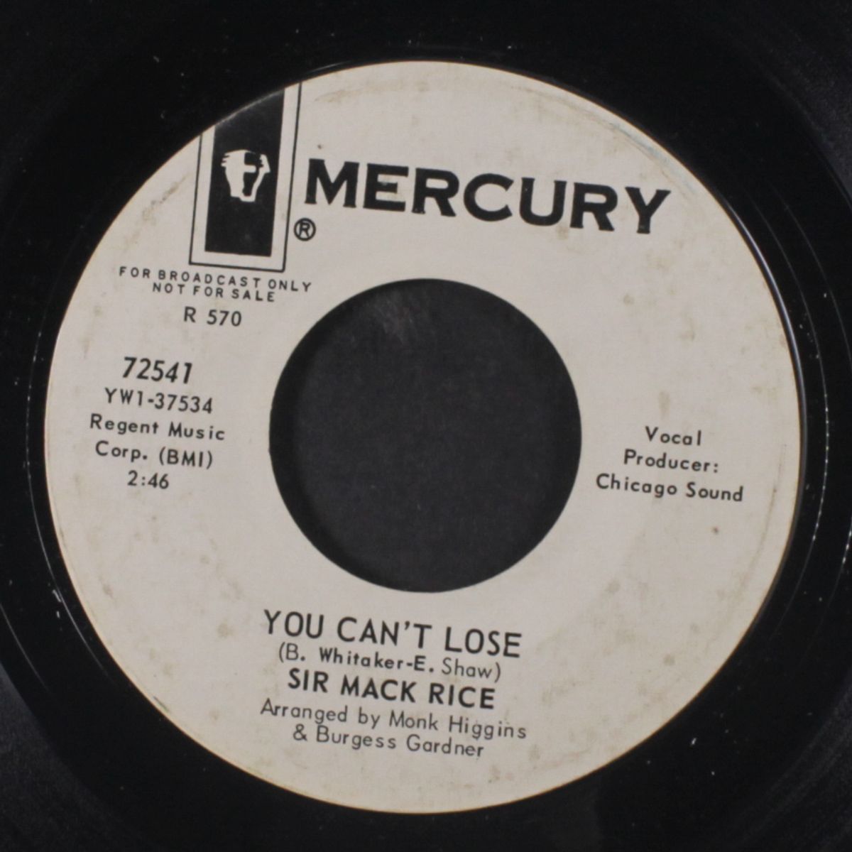 it's all right / you can't lose by SIR MACK RICE