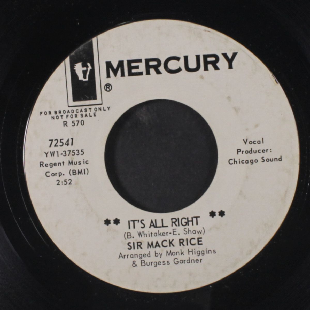 it's all right / you can't lose by SIR MACK RICE