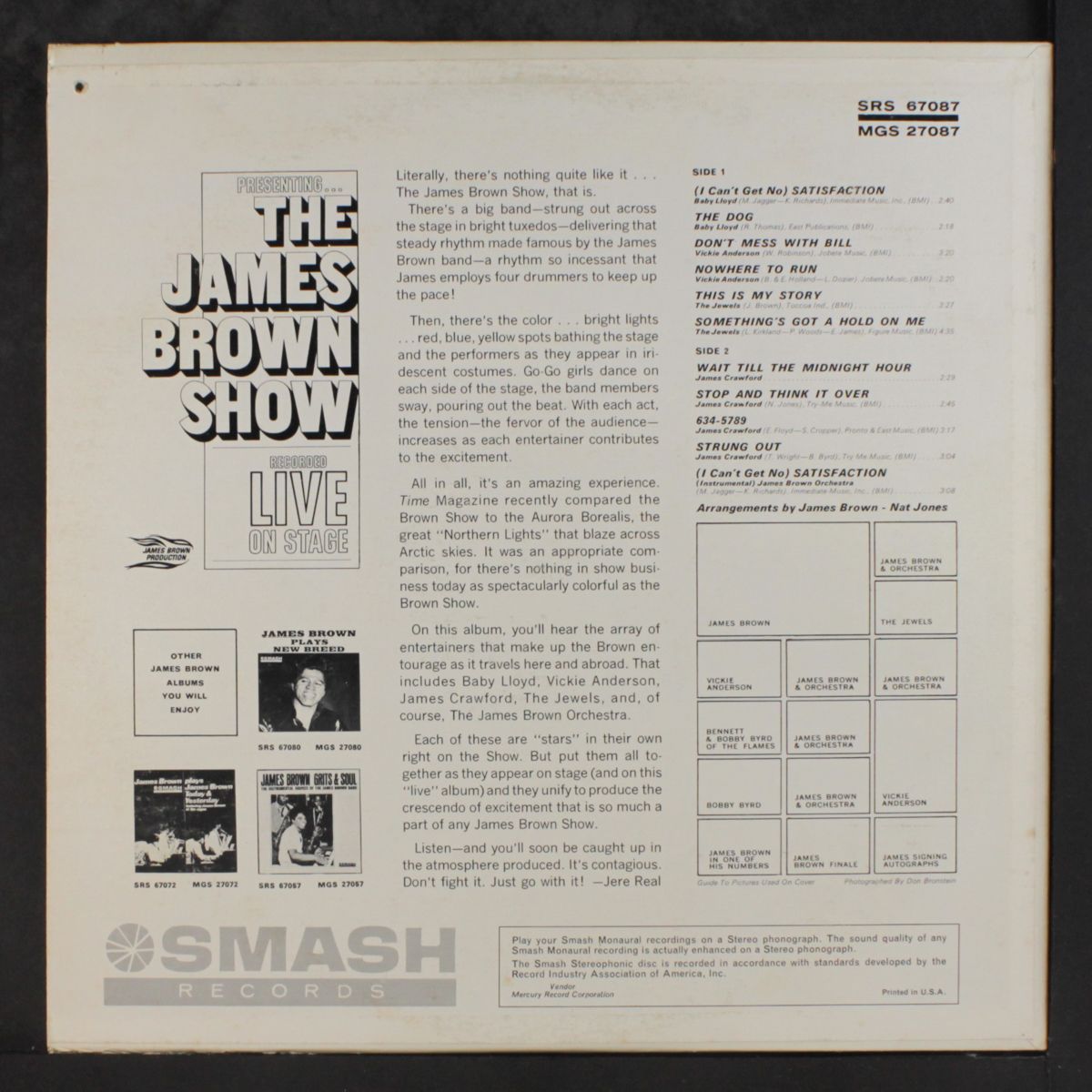 the james brown show by VARIOUS