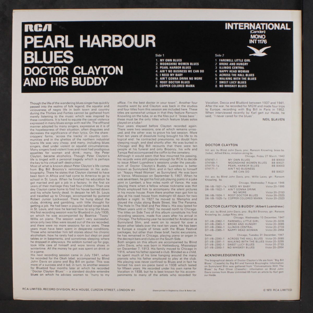 pearl harbour blues by DOCTOR CLAYTON & HIS BUDDY