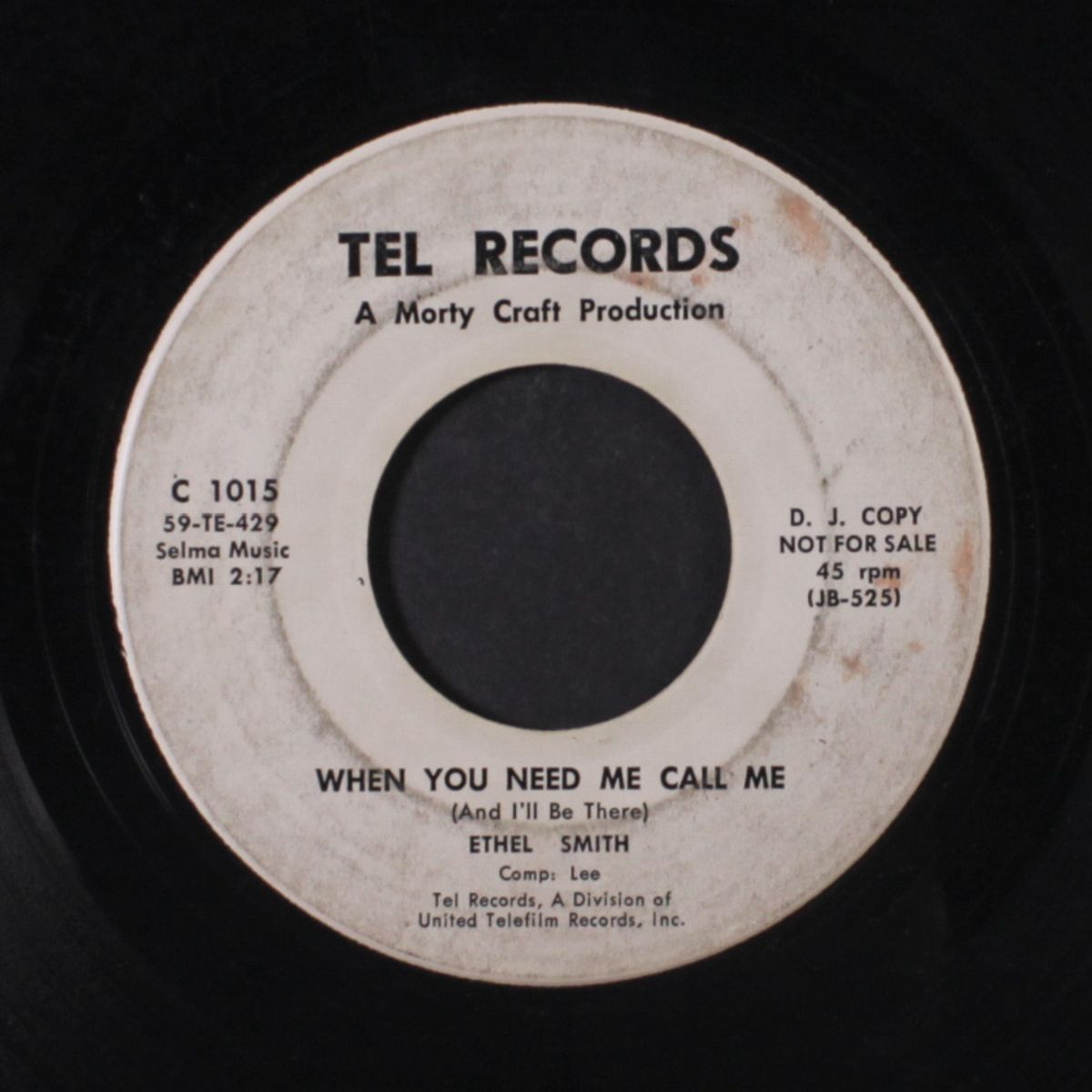 when you need me call me / don't stay away too long by ETHEL SMITH