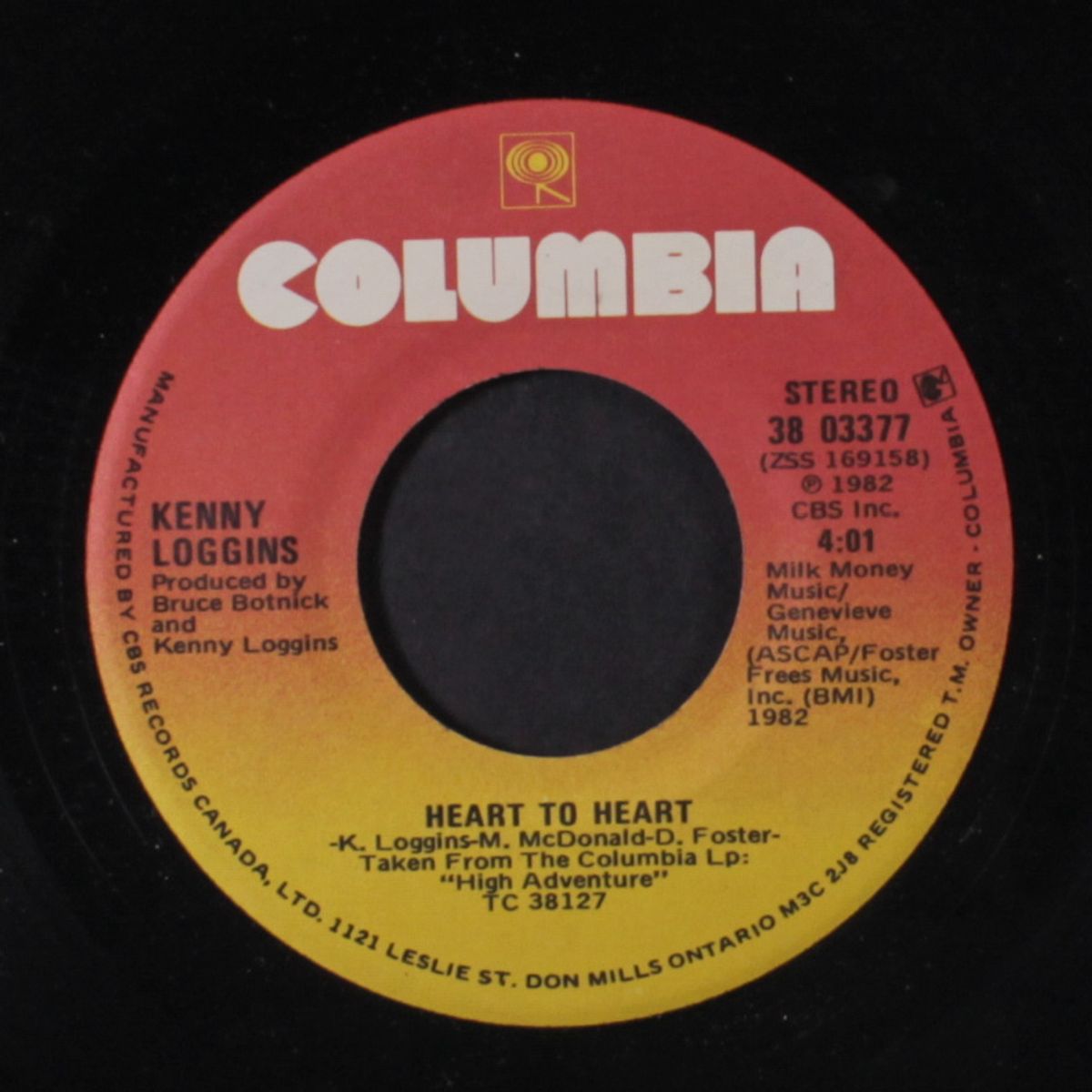 heart to heart / the more we try by KENNY LOGGINS