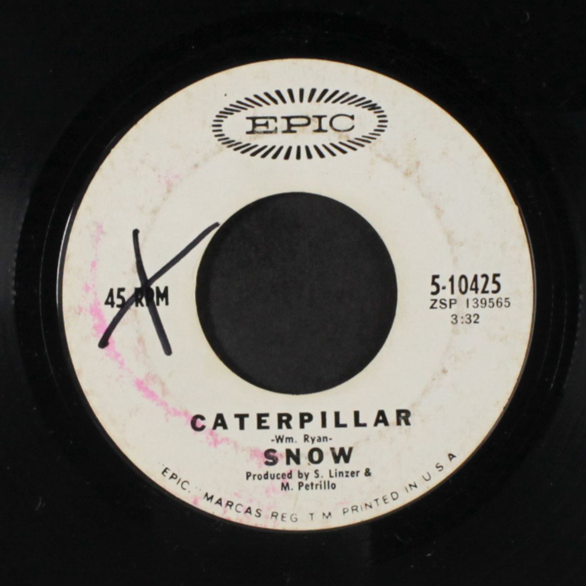 caterpillar / where has my old friend billy jones gone by SNOW