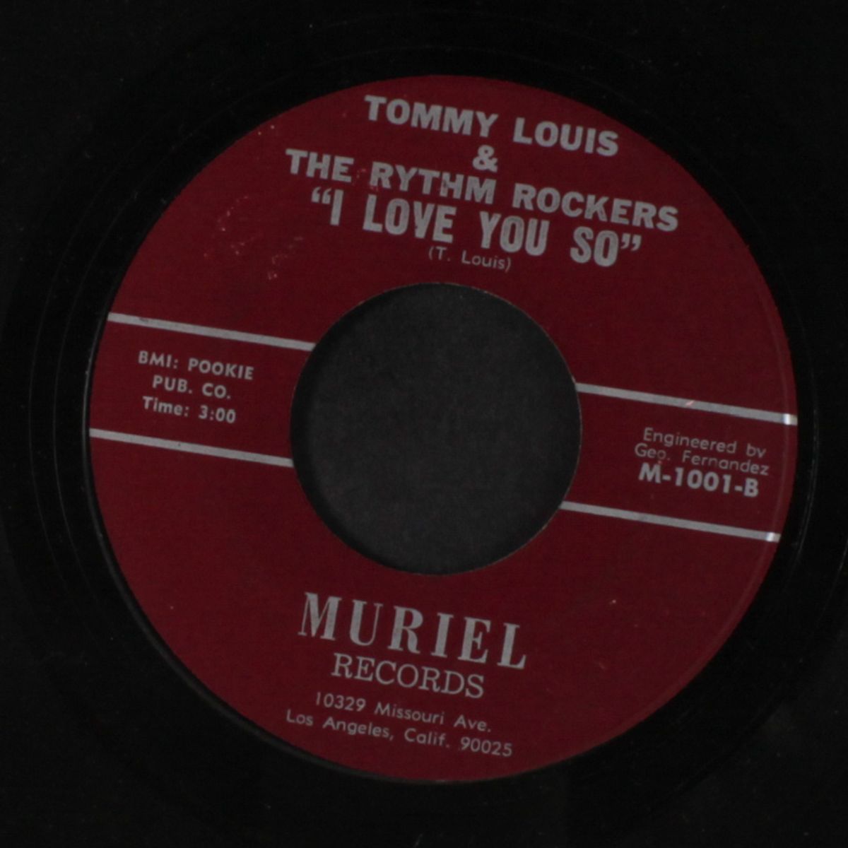 the hurt is on / i love you so by TOMMY LOUIS & RHYTHM ROCKERS