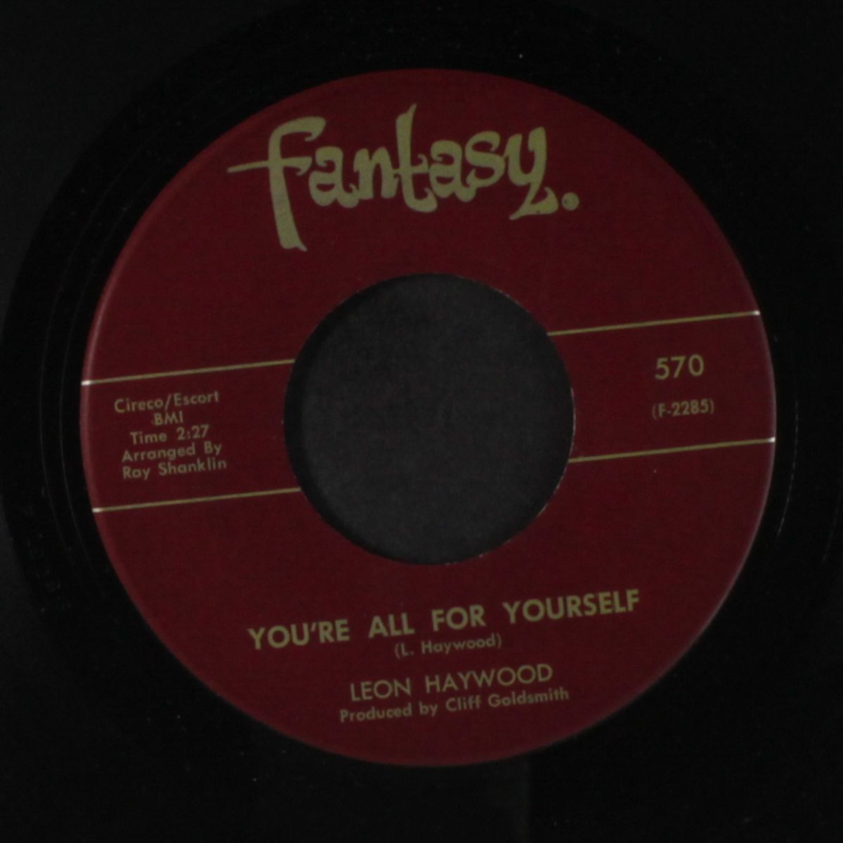 i'm gonna wait / you're all for yourself by LEON HAYWOOD