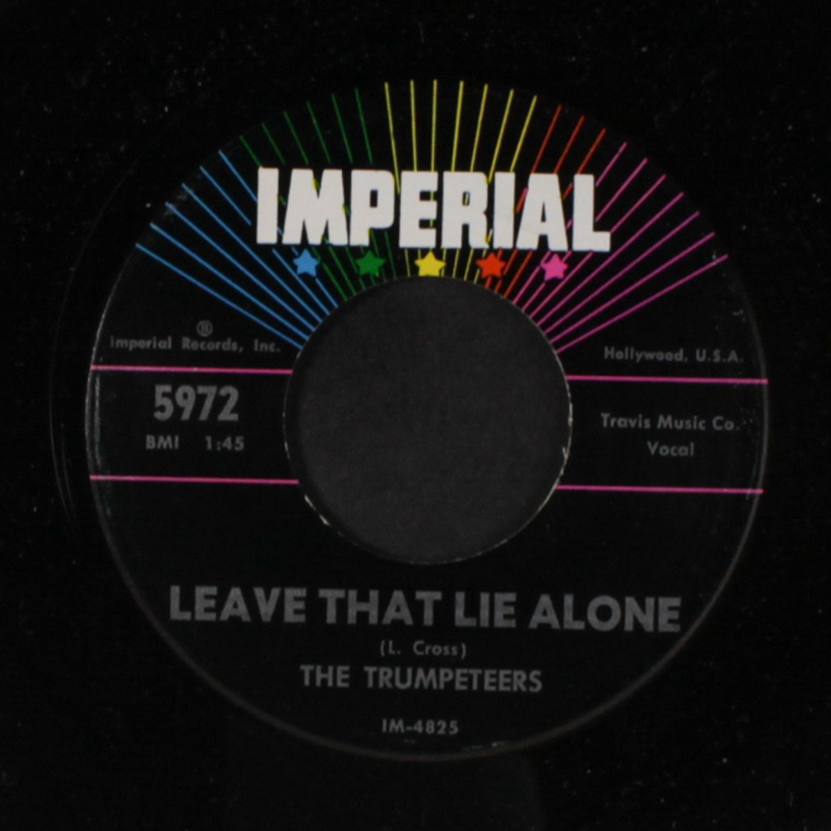 leave that lie alone / milky white way by TRUMPETEERS