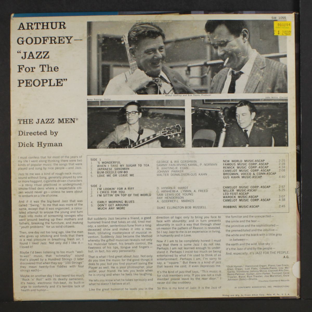 jazz for the people by ARTHUR GODFREY