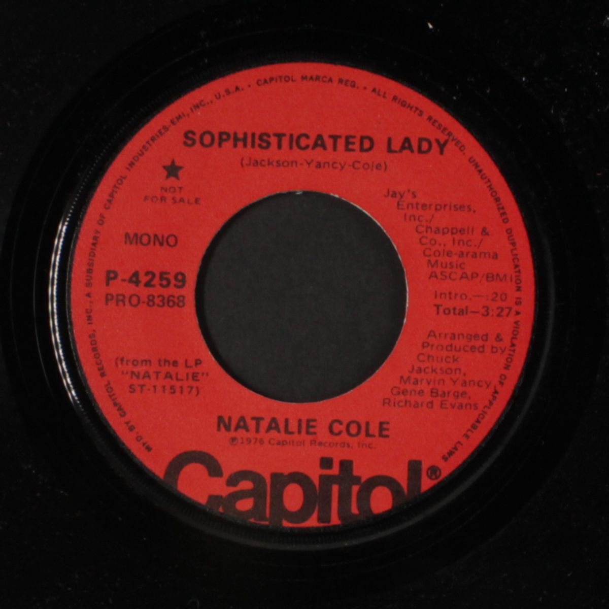 sophisticated lady / mono by NATALIE COLE