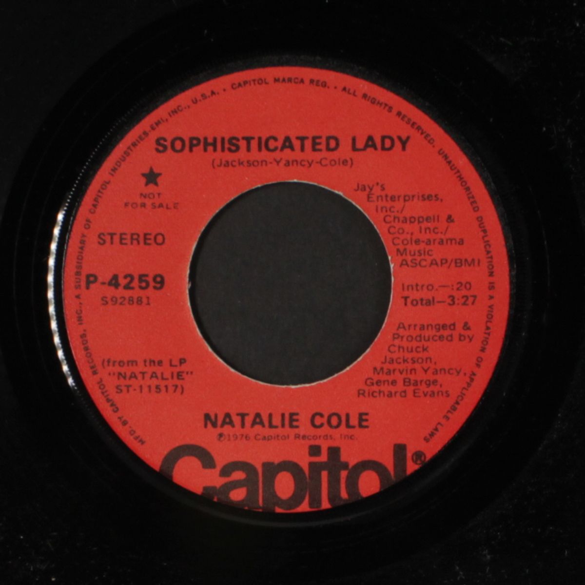 sophisticated lady / mono by NATALIE COLE