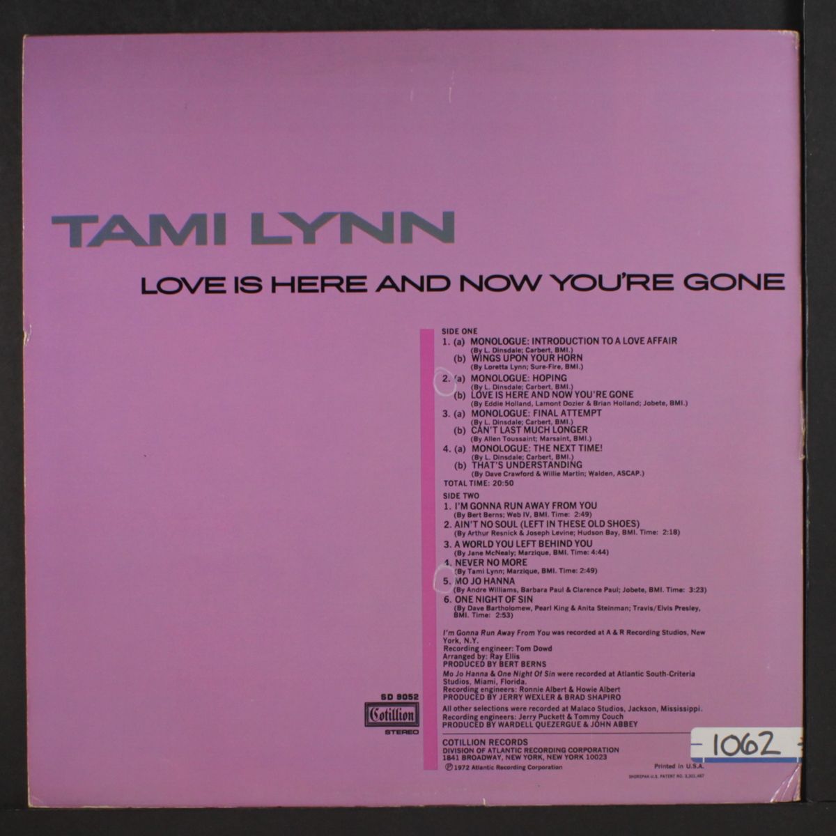 love is here and now you're gone by TAMI LYNN
