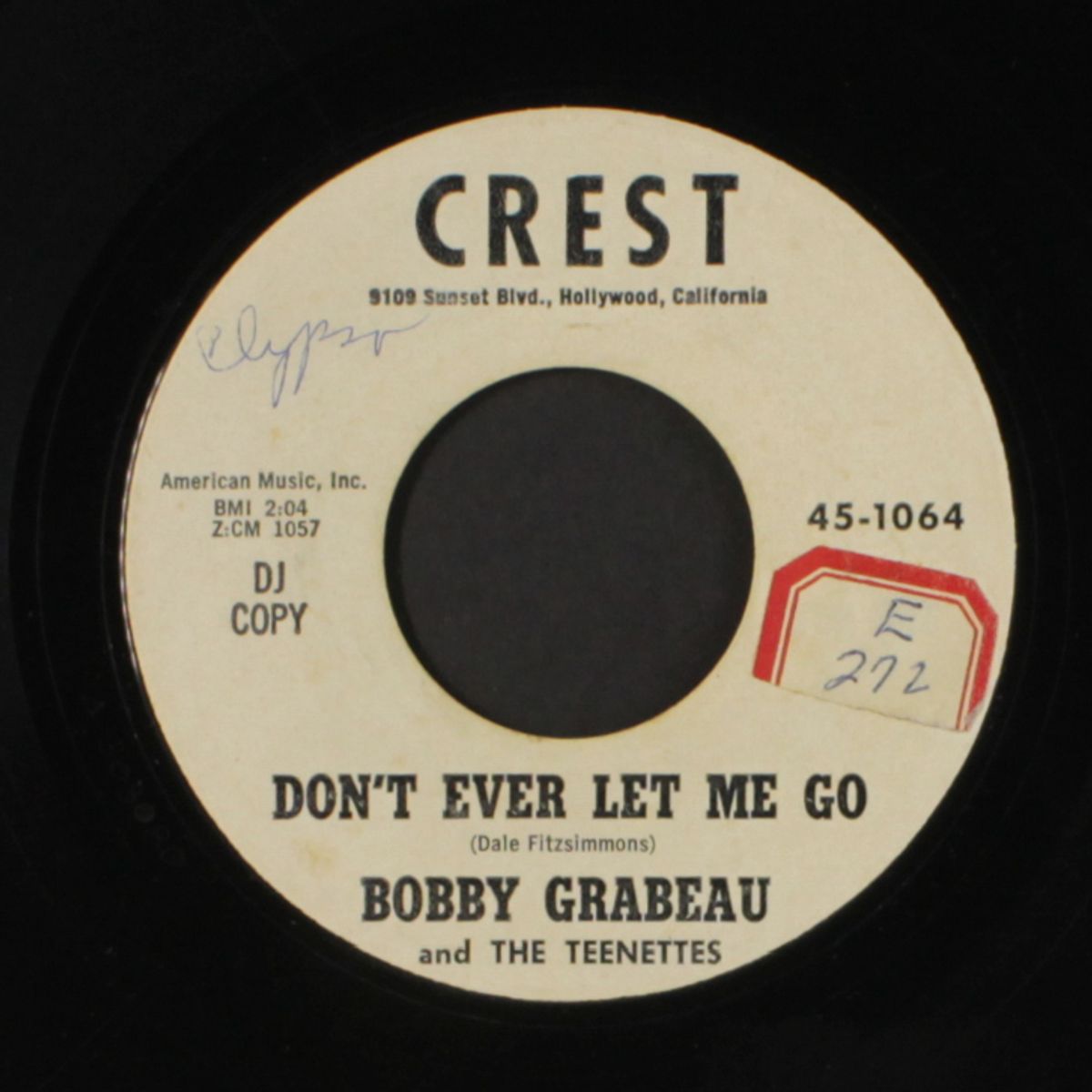 back to school, back to you / don't ever let me go by BOBBY GRABEAU