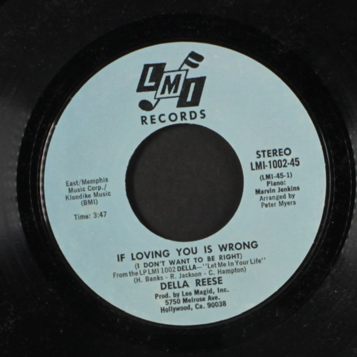 if loving you is wrong / let me in your life by DELLA REESE