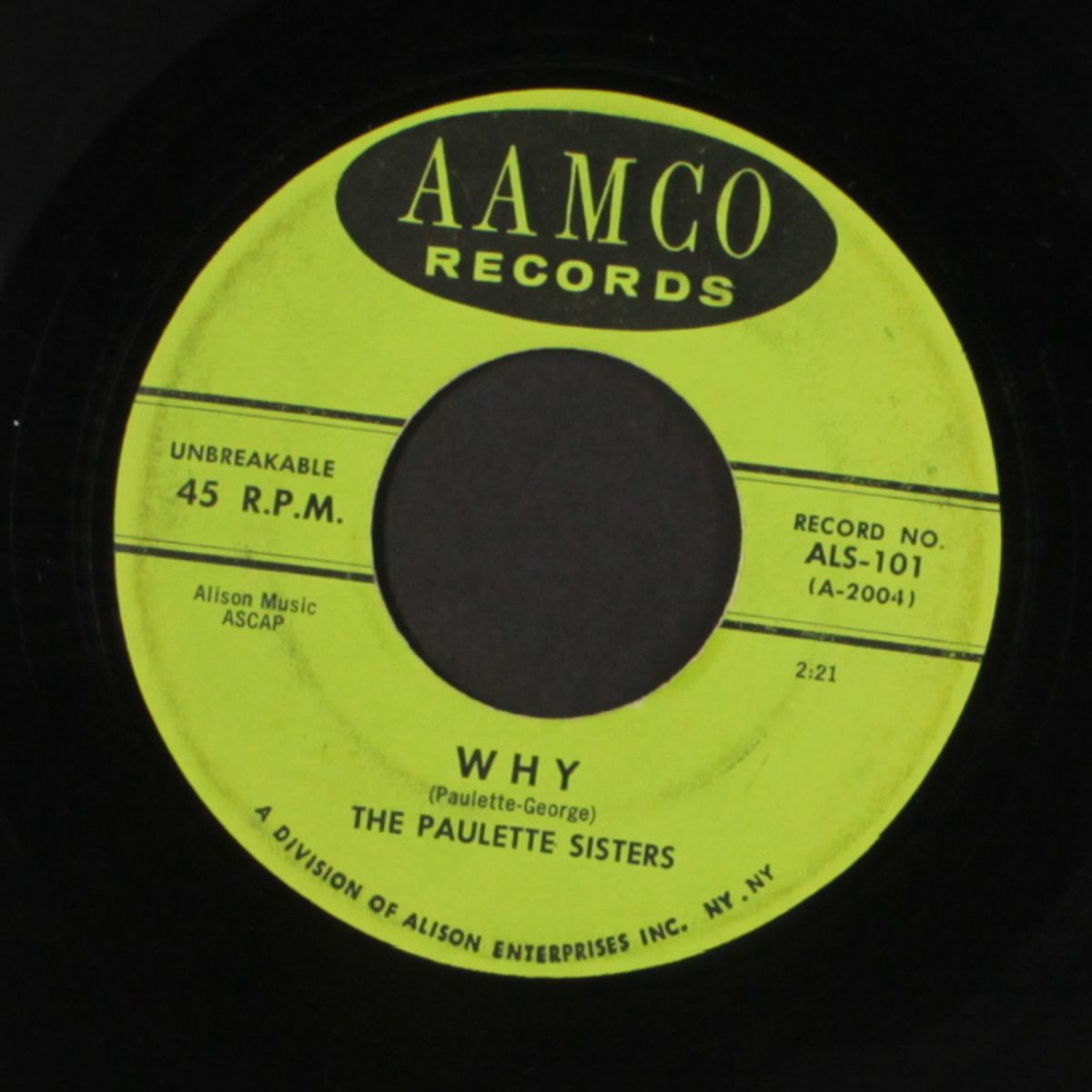 calla calla / why by PAULETTE SISTERS