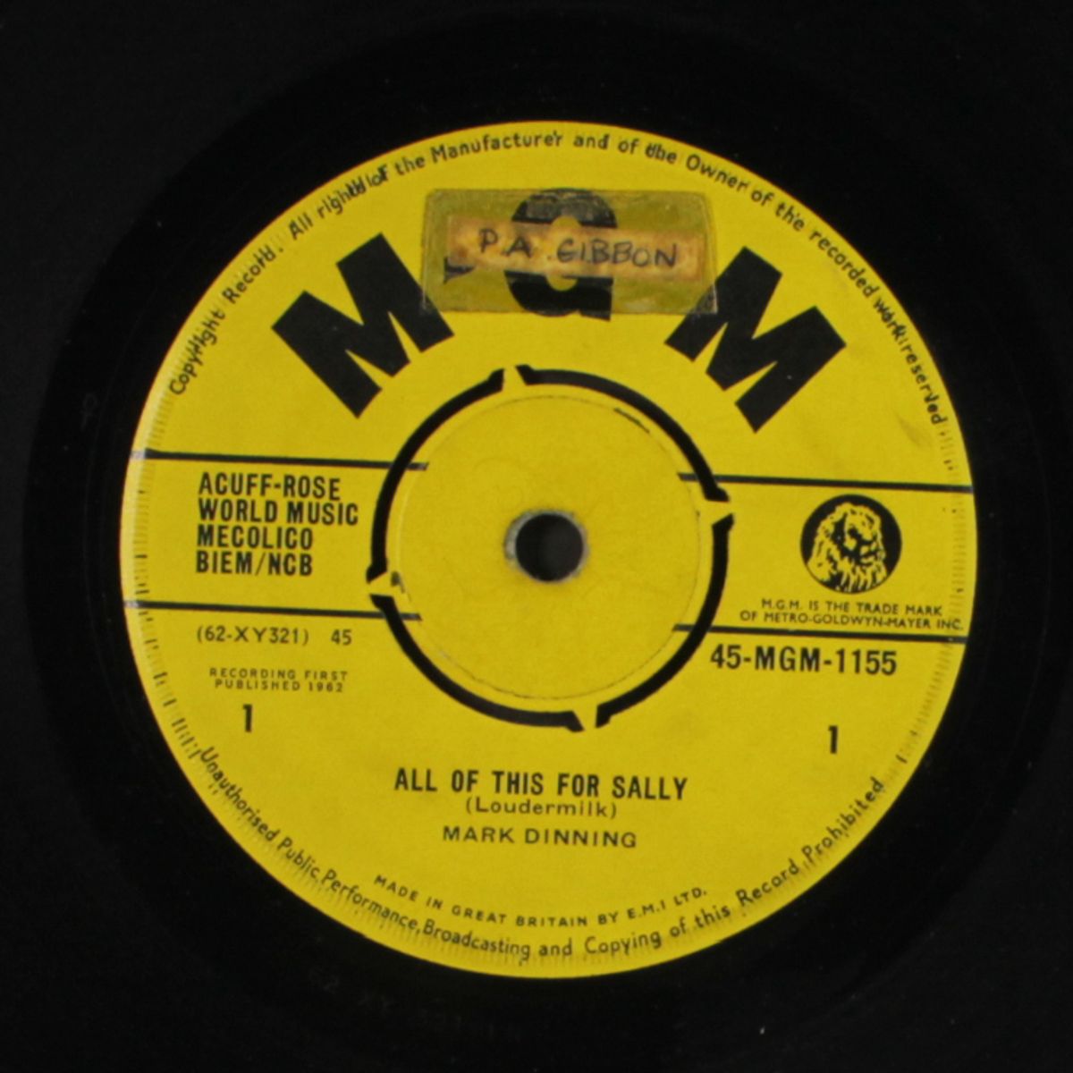all of this for sally / the pickup by MARK DINNING