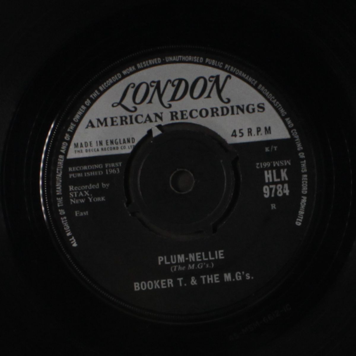 chinese checkers / plum-nellie by BOOKER T & THE MG'S