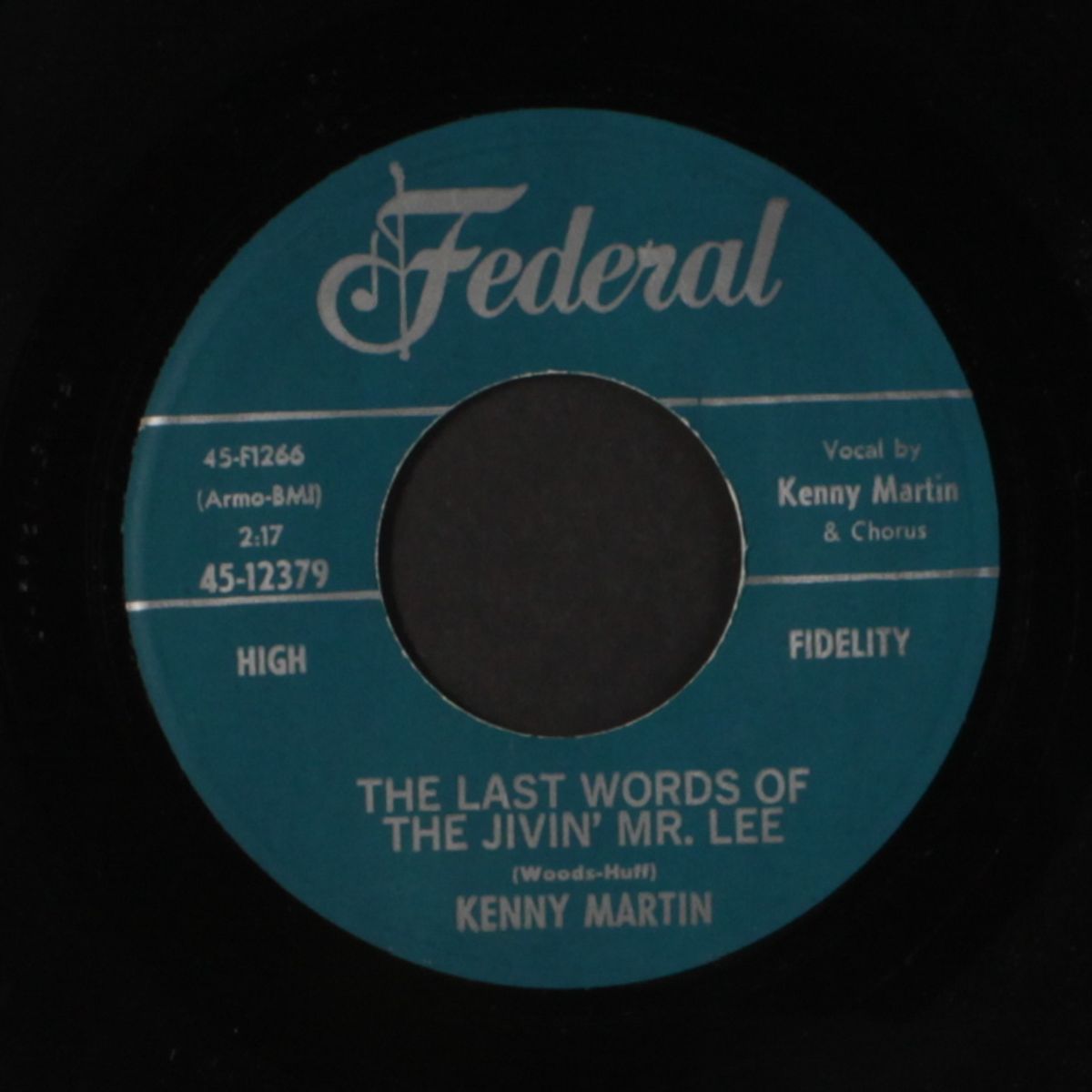 the last words of the jivin' mr. lee / twelve lonely months by KENNY MARTIN