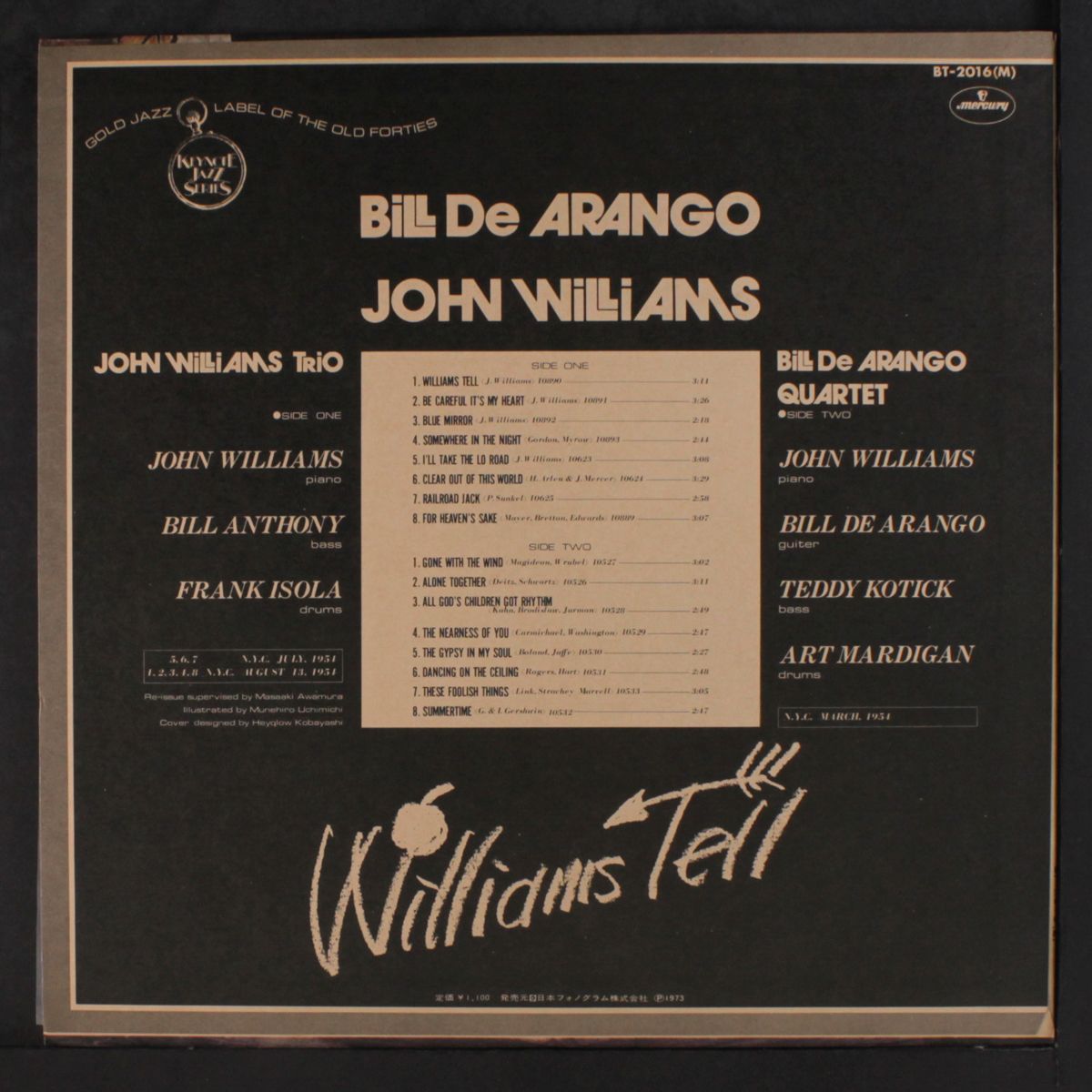 williams tell by BILL DE ARANGO / JOHN WILLIAMS