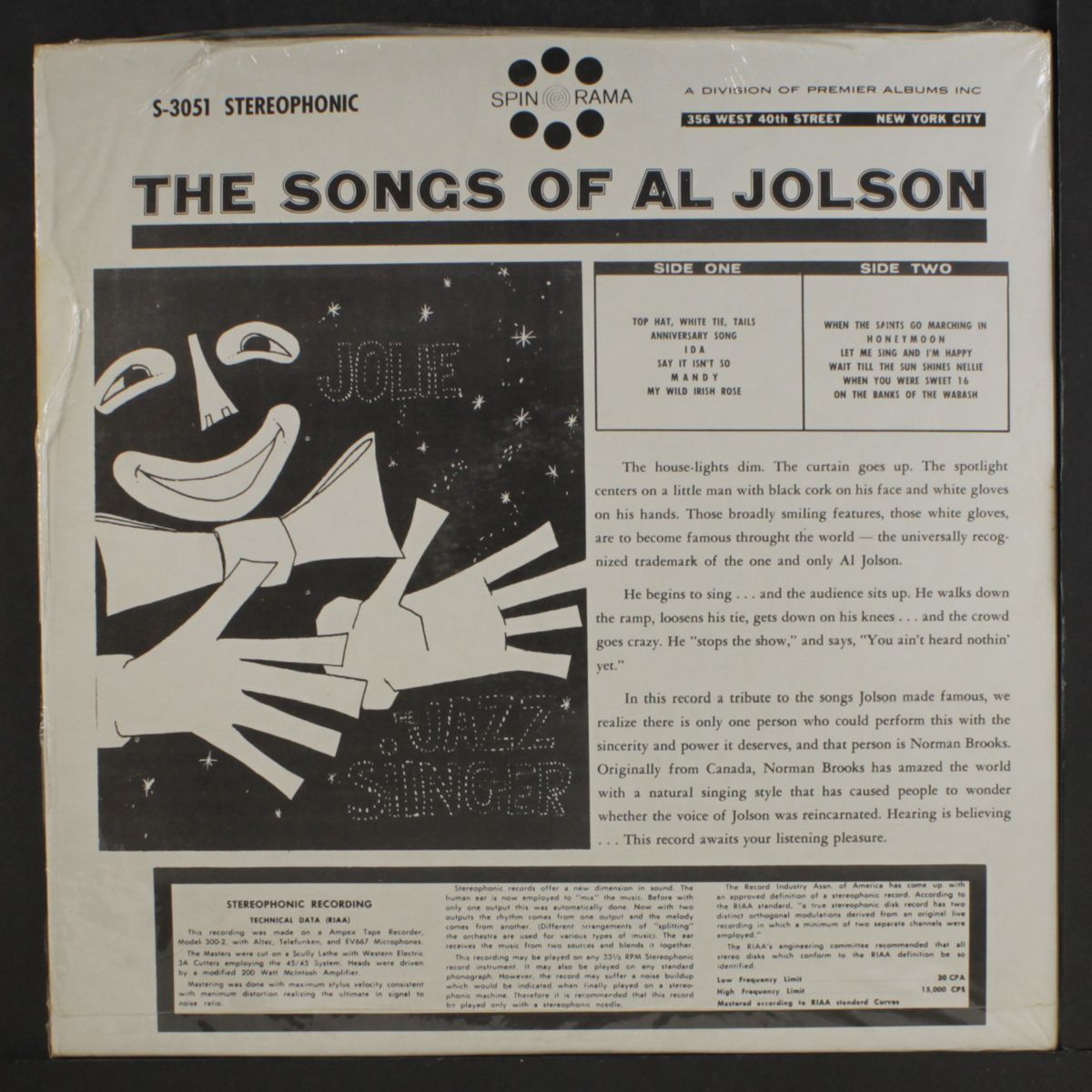 al jolson sung by norman brooks by NORMAN BROOKS