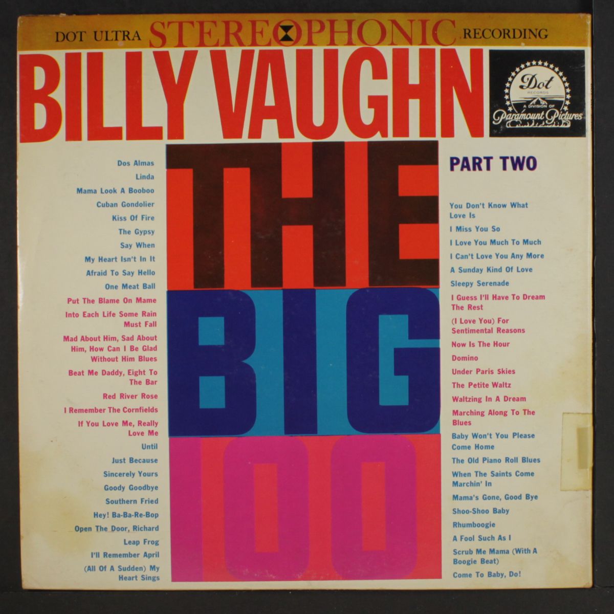 the big 100 by BILLY VAUGHN